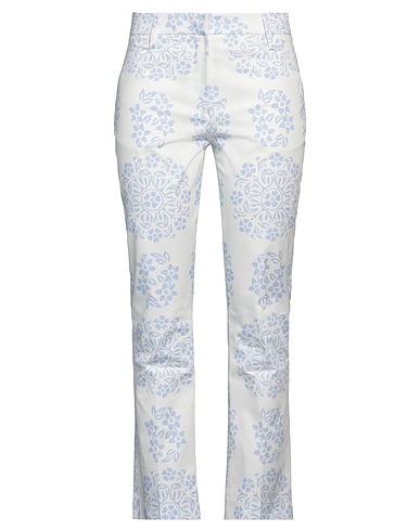 TRUE ROYAL Casual pants Sky blue 97% Cotton, 3% Elastane