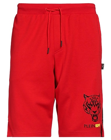 PLEIN SPORT Shorts & Bermudas Rot 52% Baumwolle, 48% Polyester