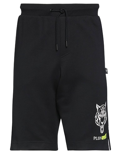 PLEIN SPORT Shorts & Bermuda Black 52% Cotton, 48% Polyester
