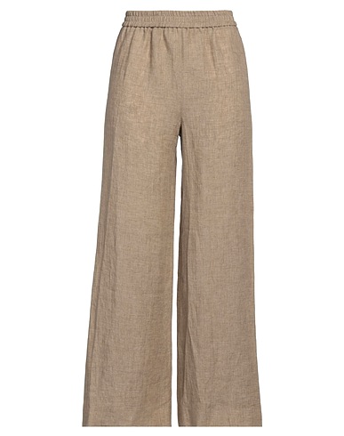 FABIANA FILIPPI Casual pants Khaki 100% Linen