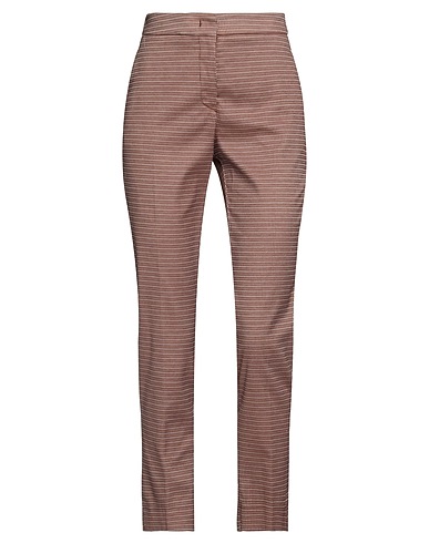 ROSSOPURO Casual pants Brown 58% Cotton, 40% Polyester, 2% Elastane
