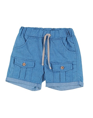 ALETTA Shorts & Bermuda Blue 100% Cotton