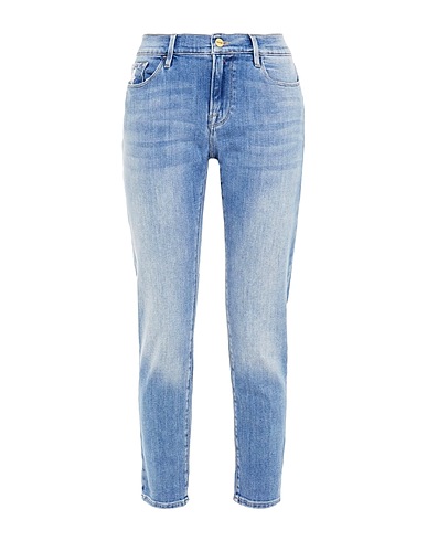 FRAME Pantaloni jeans Blu 77% Cotone, 19% Modal, 3% Elasterell-p, 1% Elastan