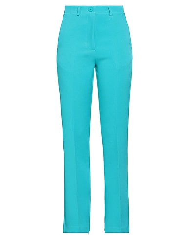 VICOLO Casual pants Turquoise 96% Polyester, 4% Elastane