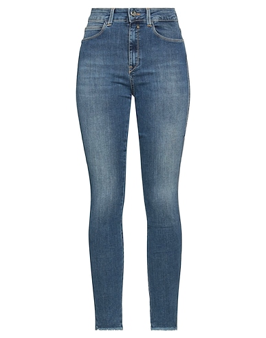 KAOS JEANS Denim trousers Blue 87% Cotton, 11% Polyester, 2% Elastane