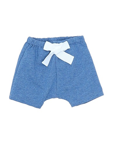 ALETTA Shorts & Bermuda Slate blue 94% Cotton, 6% Elastane