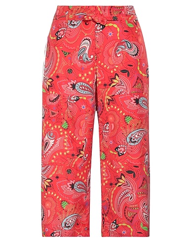 ETRO Casual pants Red 100% Silk