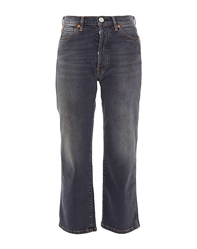 3x1 NYC Denim trousers Light grey 98% Cotton, 2% Elastane