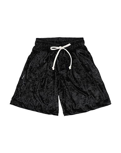 LUXURY LAB Milano Shorts & Bermuda Black 94% Polyester, 6% Elastane
