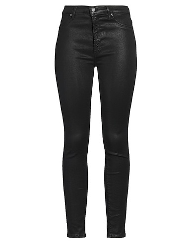 7 FOR ALL MANKIND Denim trousers Black 85% Cotton, 11% Polyester, 4% Elastane