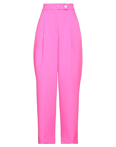VICOLO Casual trouser Fuchsia 96% Polyester, 4% Elastane, Acetate, Viscose