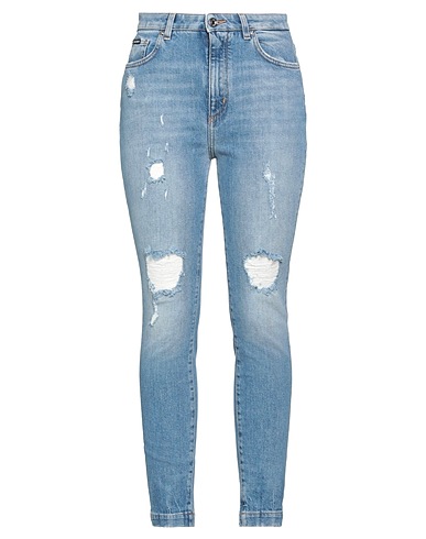 DOLCE&GABBANA Denim trousers Blue 98% Cotton, 2% Elastane