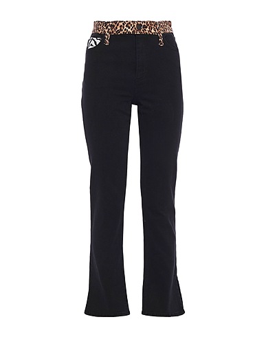 ALICE + OLIVIA Denim trousers Black 98% Cotton, 2% Elastane