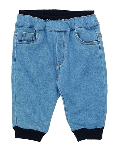 BIKKEMBERGS Denim pants Blue 95% Cotton, 5% Elastane