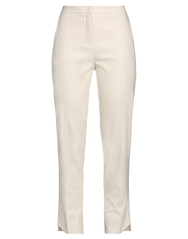 BEATRICE .B Casual trouser Ivory 51% Cotton, 43% Polyamide, 6% Elastane