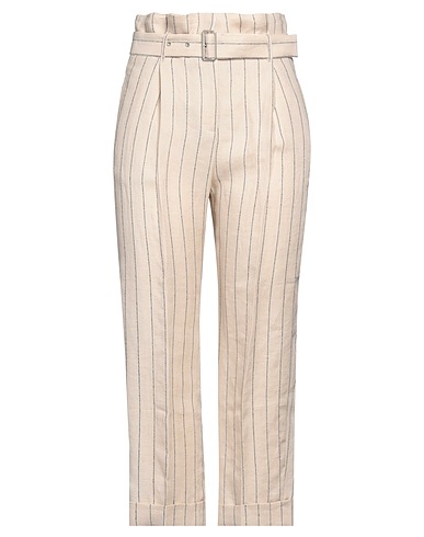 PESERICO Casual trouser Beige 100% Linen