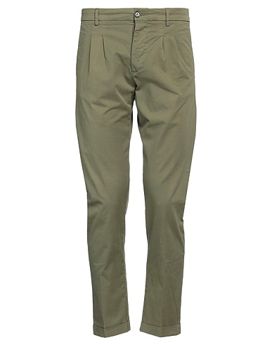 RE-WORKED Chinos Verde militare 96% Cotone, 4% Elastan