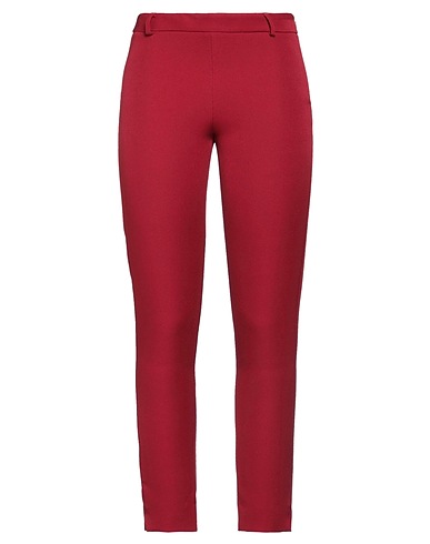 HANITA Casual trouser Burgundy 97% Polyester, 3% Elastane