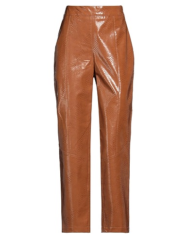 GIULIA N COUTURE Casual trouser Camel 100% Polyester