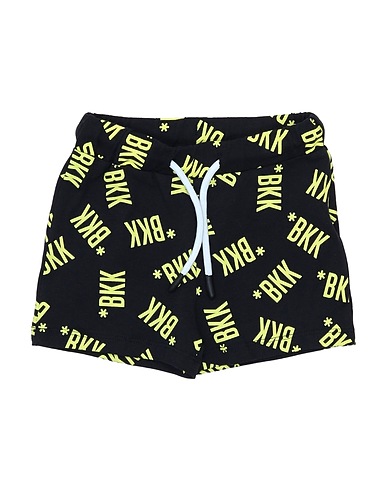 BIKKEMBERGS Shorts & Bermuda Black 95% Cotton, 5% Elastane