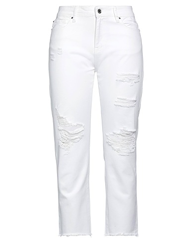 MET JEANS Pantalones vaqueros Blanco 100% Algodón