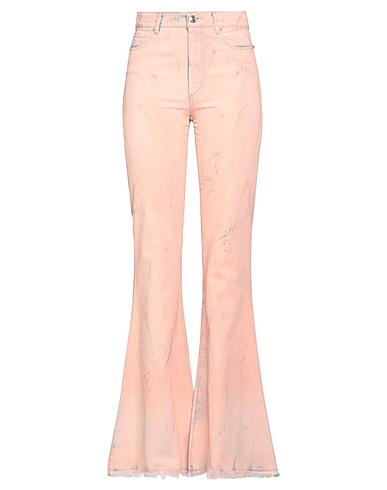 SPORTMAX Denim trousers Salmon pink 100% Cotton