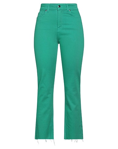 SILVIAN HEACH Casual trouser Green 98% Cotton, 2% Elastane
