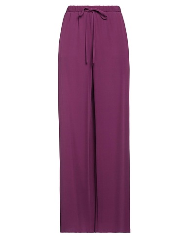 VALENTINO GARAVANI Pantalone Prugna 100% Seta
