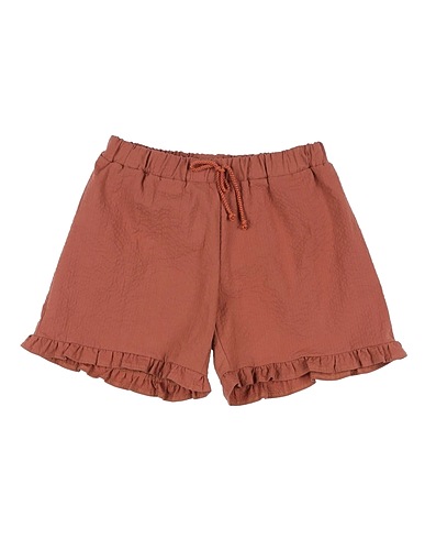 ALETTA Shorts & Bermudas Braun 97% Baumwolle, 3% Elastan