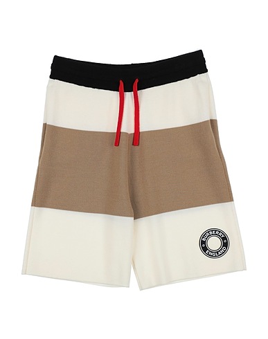BURBERRY Shorts & Bermuda Camel 92% Wool, 7% Polyamide, 1% Elastane