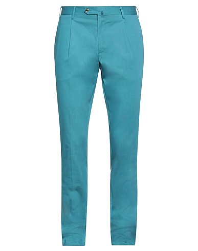 PT Torino Casual trouser Deep teal 97% Cotton, 3% Elastane