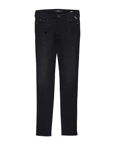REPLAY & SONS Denim trousers Black 93% Cotton, 5% Elastomultiester, 2% Elastane
