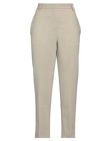 OTTOD'AME Casual trouser Sage green 70% Polyester, 28% Viscose, 2% Elastane