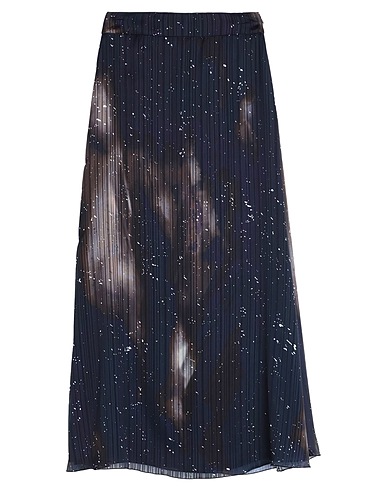 PESERICO Maxi Skirts Midnight blue 100% Polyester