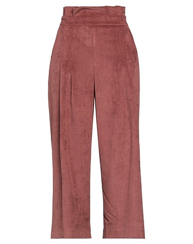GAUDÌ Casual trouser Chocolate brown 90% Polyester, 8% Polyamide, 2% Elastane