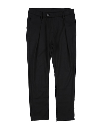 BRIAN RUSH Casual trouser Black 62% Polyester, 35% Viscose, 3% Elastane
