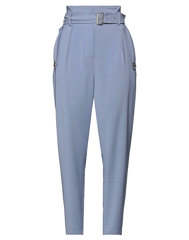 ELISABETTA FRANCHI Casual pants Pastel blue 81% Viscose, 17% Virgin Wool, 2% Elastane