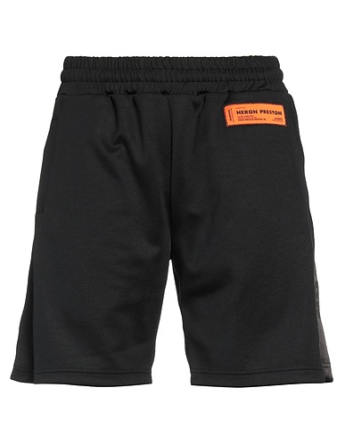 HERON PRESTON Shorts & Bermuda Black 55% Polyester, 45% Cotton, Polyamide