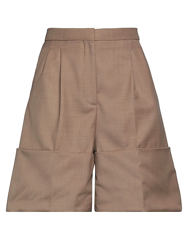 BURBERRY Shorts & Bermuda Khaki 100% Virgin Wool