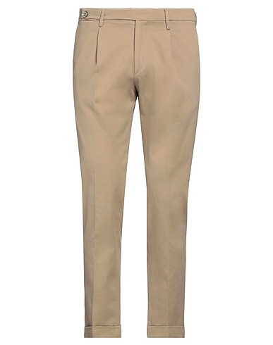 MICHAEL COAL Casual trouser Sand 97% Cotton, 3% Elastane