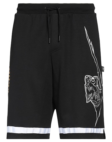 PLEIN SPORT Shorts & Bermuda Black 52% Cotton, 48% Polyester