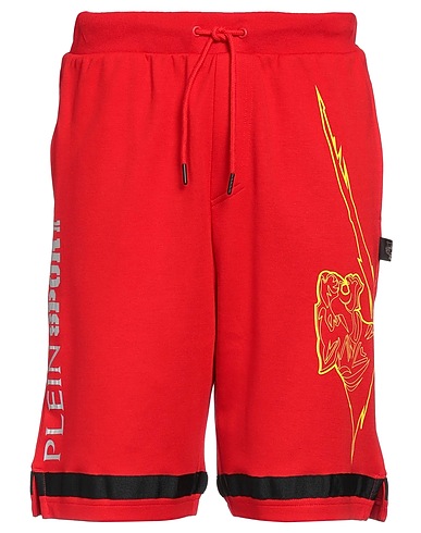 PLEIN SPORT Shorts & Bermudas Rot 52% Baumwolle, 48% Polyester