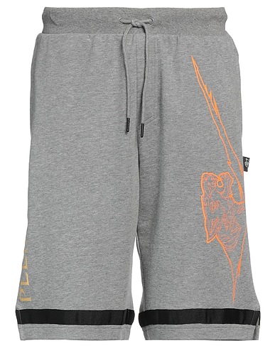 PLEIN SPORT Shorts & Bermudas Grau 52% Baumwolle, 48% Polyester