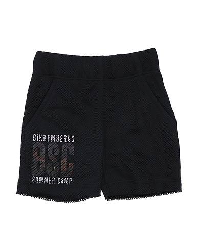 BIKKEMBERGS Shorts & Bermuda Black 100% Cotton