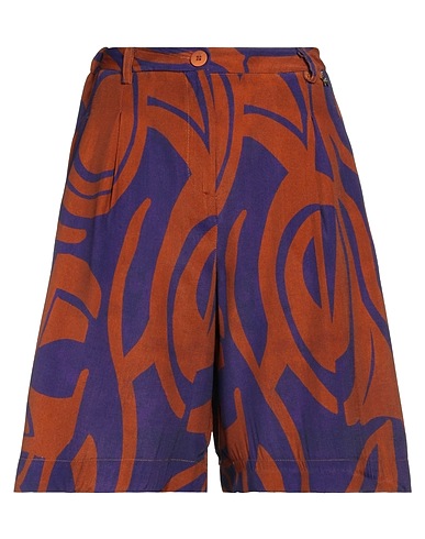 SOUVENIR Shorts & Bermuda Brown 100% Viscose