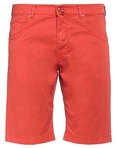 JACOB COHЁN Shorts & Bermuda Brick red 96% Cotton, 4% Elastane, Polyester