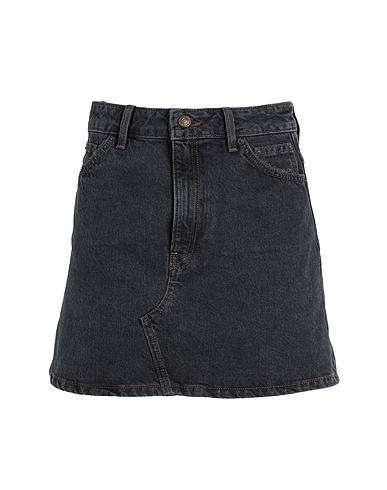 TOPSHOP Denim skirt Charcoal 100% Cotton