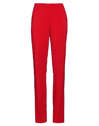 LES BOURDELLES DES GARÇONS Casual trouser Red 98% Polyester, 2% Elastane
