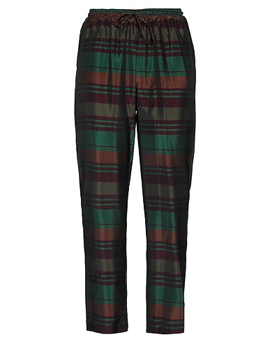 MANILA GRACE Casual trouser Dark green 100% Cupro