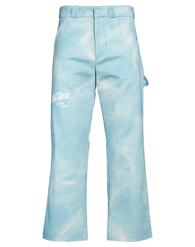 MSFTSREP Casual pants Sky blue 100% Cotton